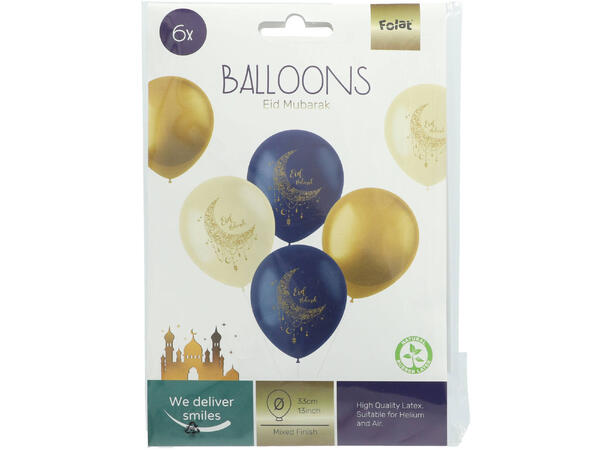 Eid mubarak Gummiballonger 33cm