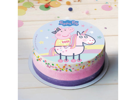 Spiselig kakeskilt peppa gris 20cm