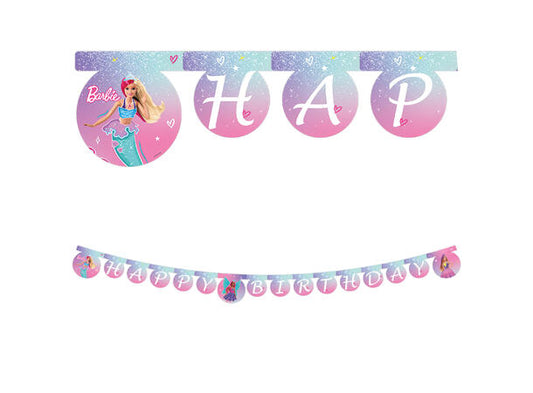 Barbie "Happy Birthday" leddbanner