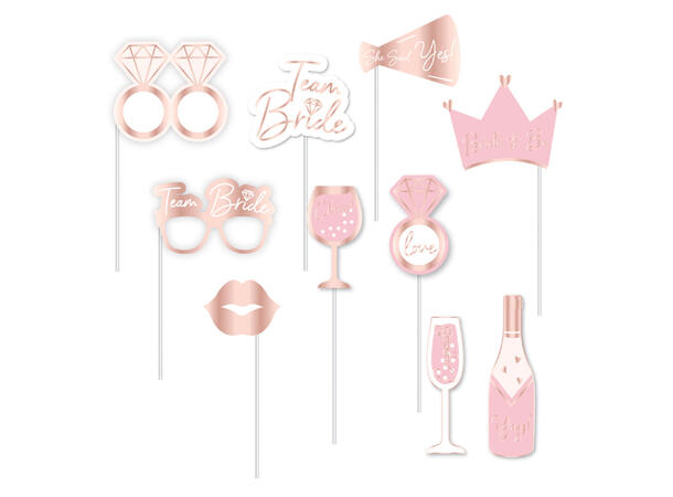 Photoprops i papir - rosegull