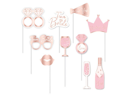 Photoprops i papir - rosegull