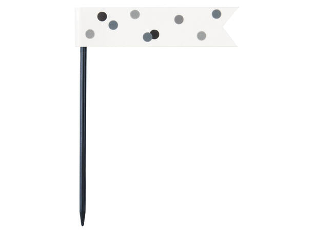 Sort & sølv cocktailpinner