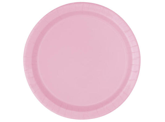 Ensfarget Lys Rosa tallerken - Plastfri 23cm