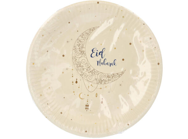 Eid mubarak papptallerkener 23cm