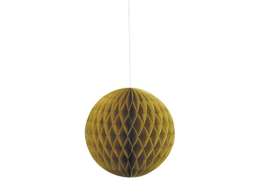 Honeycomb ball I gull papir 20cm