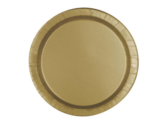 Ensfarget Gull tallerken - Plastfri 23cm