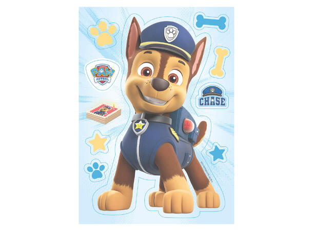 Spiselig kakeskilt paw patrol 15x21cm