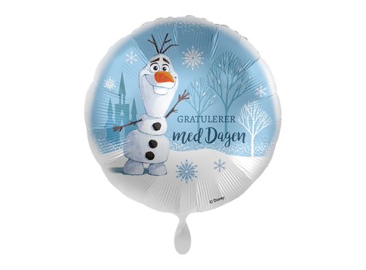 Frost "Gratulerer med dagen Olaf" folieballong 43cm