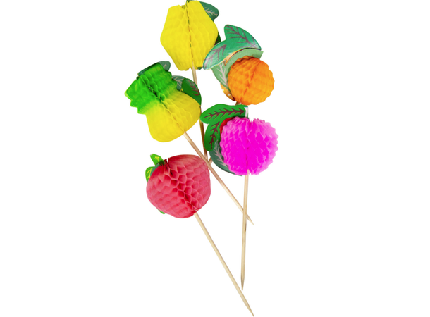 Honeycomb cocktailpinner - Frukt 10cm