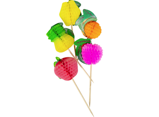 Honeycomb cocktailpinner - Frukt 10cm