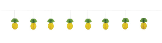 Mini honeycomb papirgirlander ananas 214cm