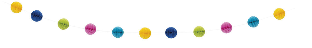 Honeycomb flerfarget girlander 214cm