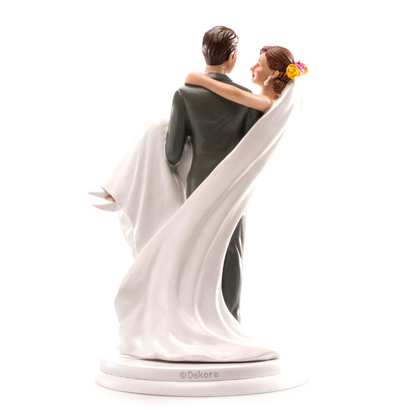 Brudepar kakefigurer i plast 20cm