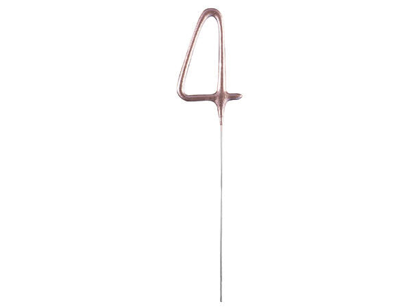 Stjerneskudd med tall - rosegull