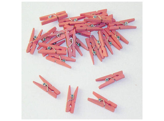 24 stk rosa klesklyper 2,5cm