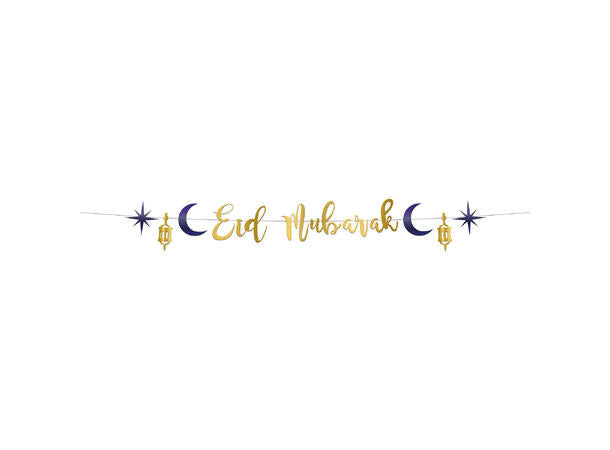 Eid mubarak bokstavbanner i papir 1,5m