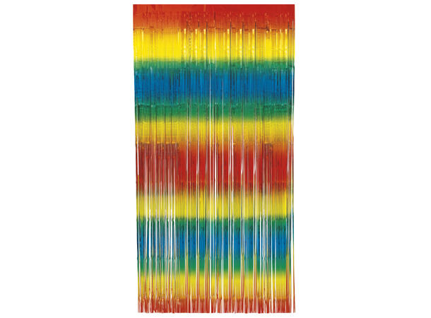 Regnbue Folie - Frynsegardin 1x2m