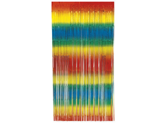 Regnbue Folie - Frynsegardin 1x2m