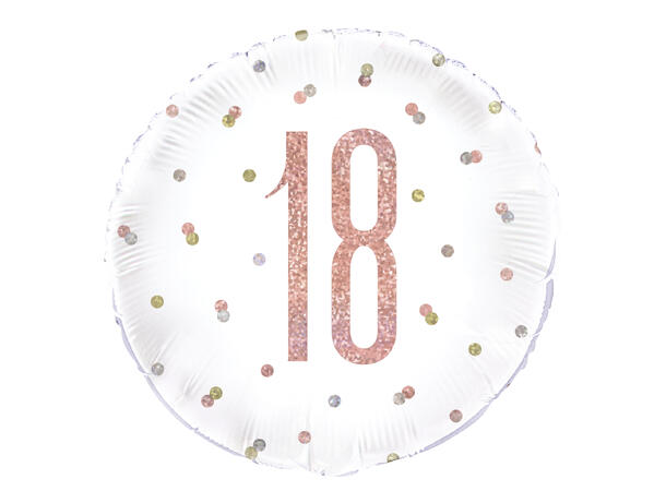 Folieballong rosegull 46cm #18