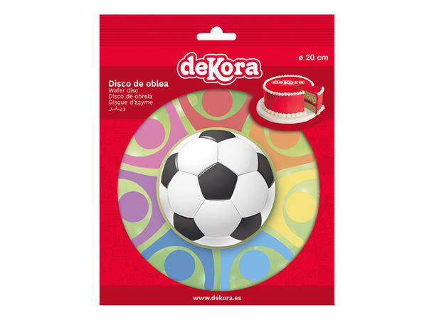 Spiselig fotball kakepynt 20cm