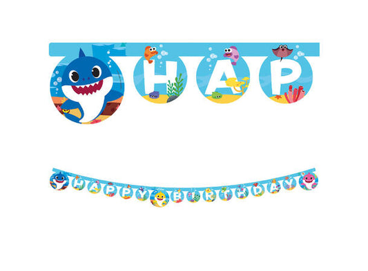 Baby Shark FSC "Happy Birthday" leddbanner