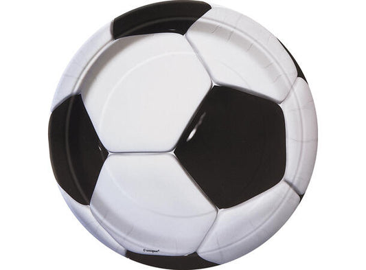 3D fotball plastfri tallerken i papp 23cm
