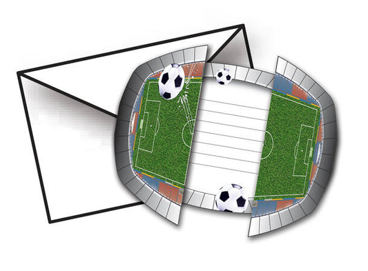 Fotball invitasjoner med uttrekkbare konvolutter