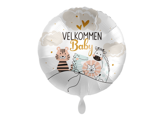 Folieballong "Velkommen baby" 43cm