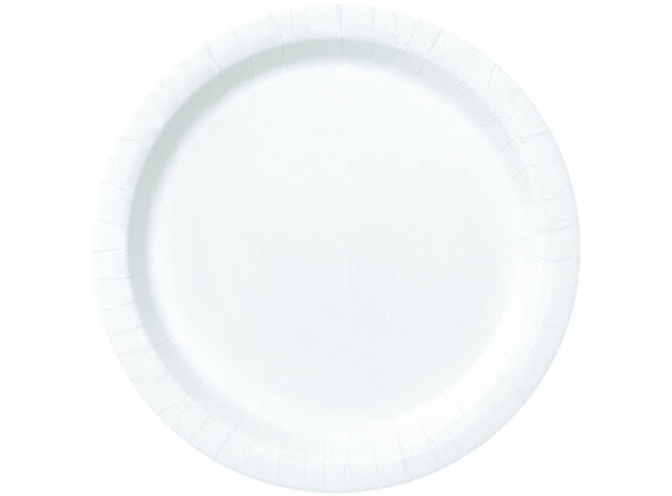 Hvit tallerken - plastfri