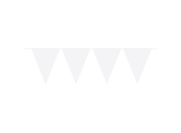 Hvit flaggbanner