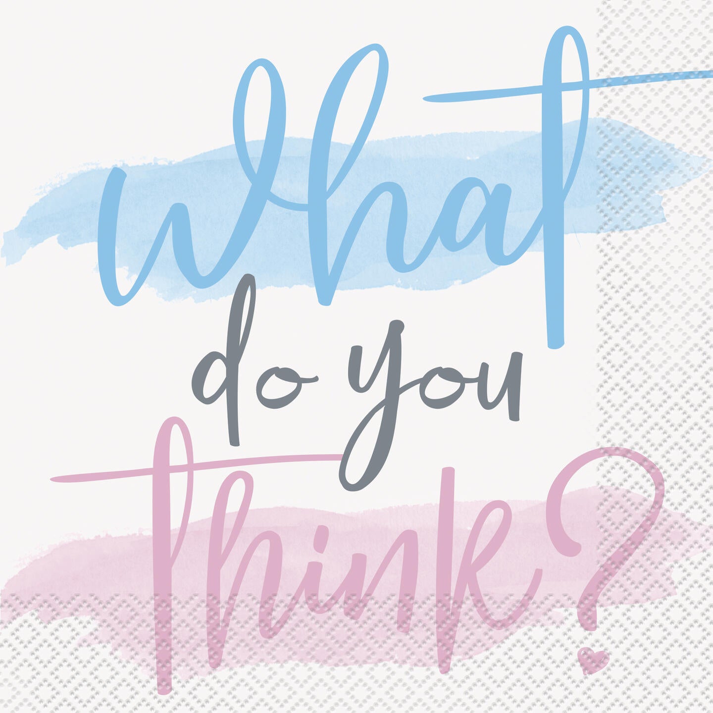 Gender reveal lunsjservietter 33x33cm