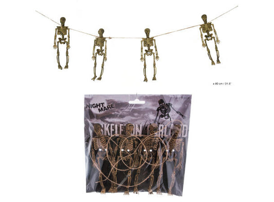 Skjelett girlander 80cm