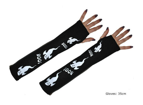 Fingerløse hansker - spøkelse 35cm
