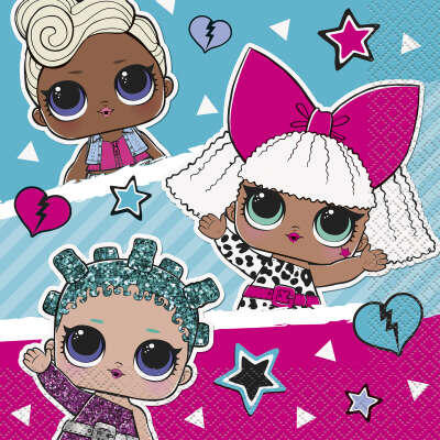 LOL surprice lunsjservietter 33x33cm