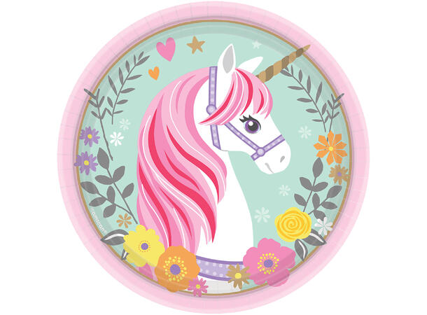 Magical unicorn tallerkener