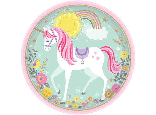 Magical unicorn tallerkener