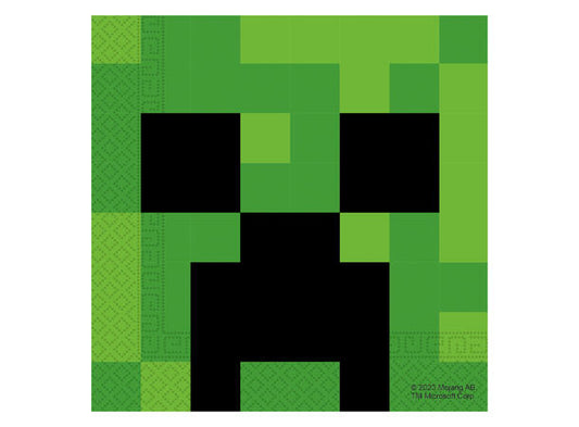 Minecraft tolags papirservietter 33x33cm