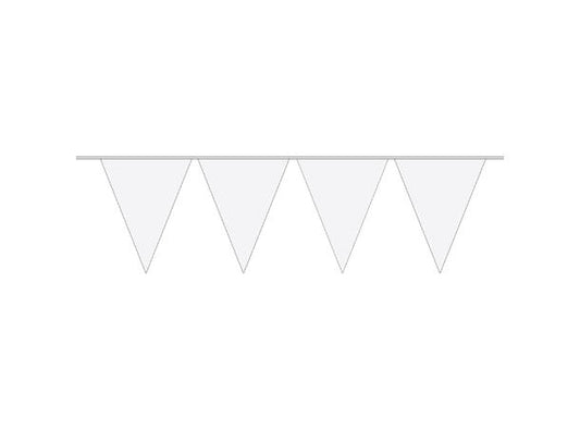 Flaggbanner - mini hvit