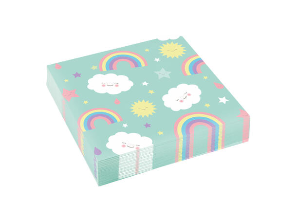 Rainbow & Cloud lunsjservietter