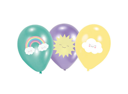 Rainbow & Cloud gummiballonger
