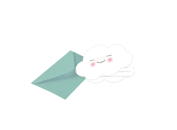 Rainbow & Cloud invitasjoner