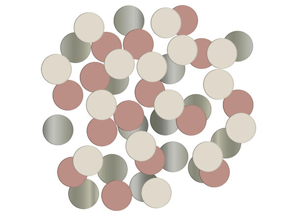 Creme Rose papirkonfetti