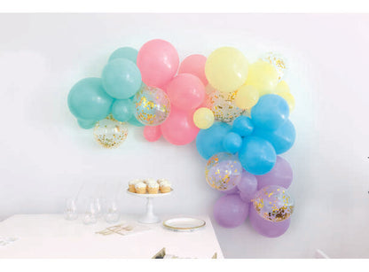 Ballongbue i pastellfarger
