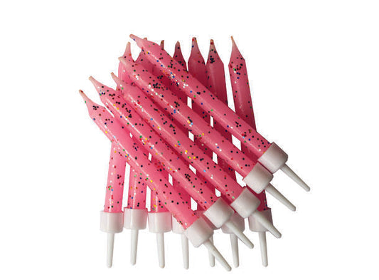 Glitter Kakelys Rosa 7,5cm