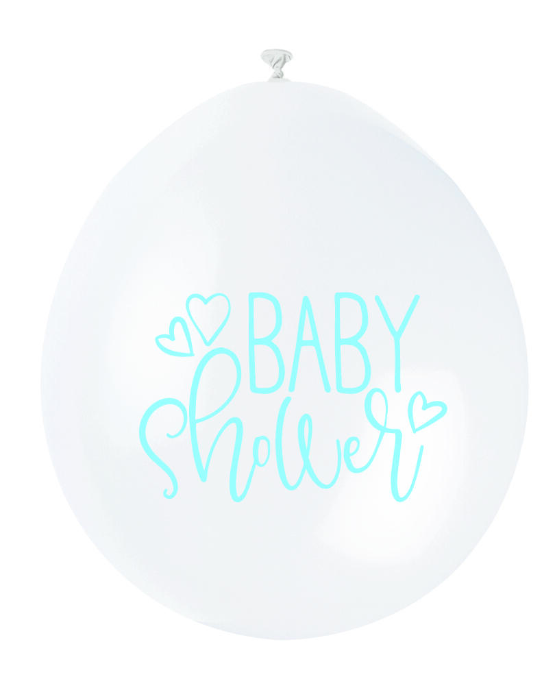 Ballong "Baby Shower" - Blå - 2 farger assotert 25cm