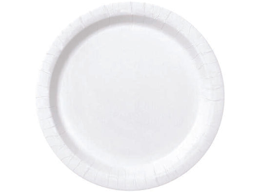 Hvit tallerken - plastfri