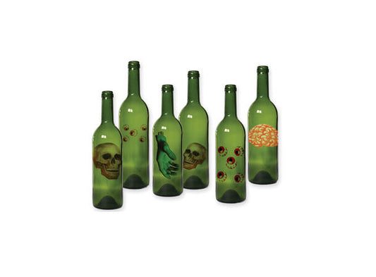Halloween etiketter til flasker 13cm