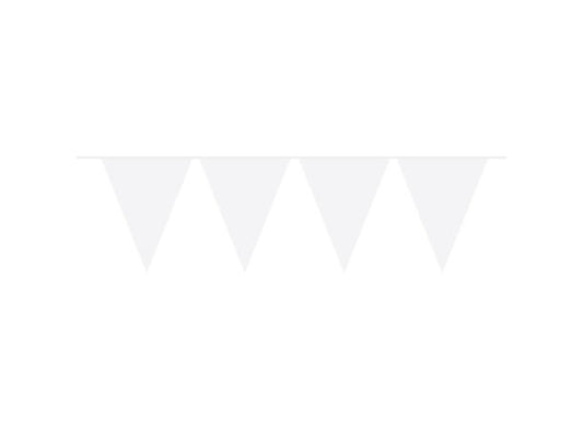Hvit flaggbanner
