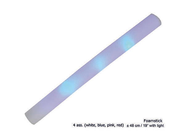 10 Foam stick med ledlys 48 cm