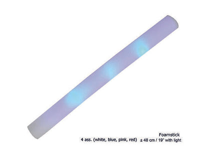 10 Foam stick med ledlys 48 cm